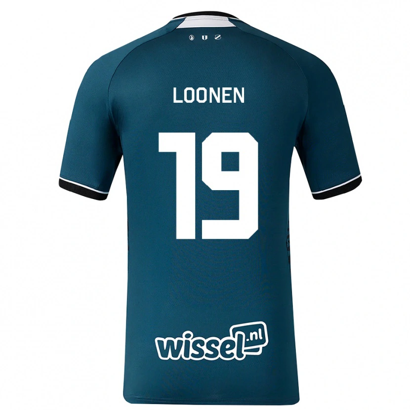 Danxen Enfant Maillot Lobke Loonen #19 Darkslategray Blanc Tenues Extérieur 2026/27 T-Shirt