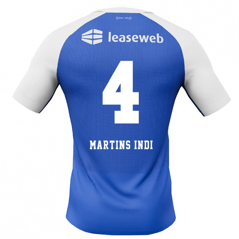 Danxen Enfant Maillot Bruno Martins Indi #4 Dodgerblue Rouge Blanc Tenues Extérieur 2026/27 T-Shirt