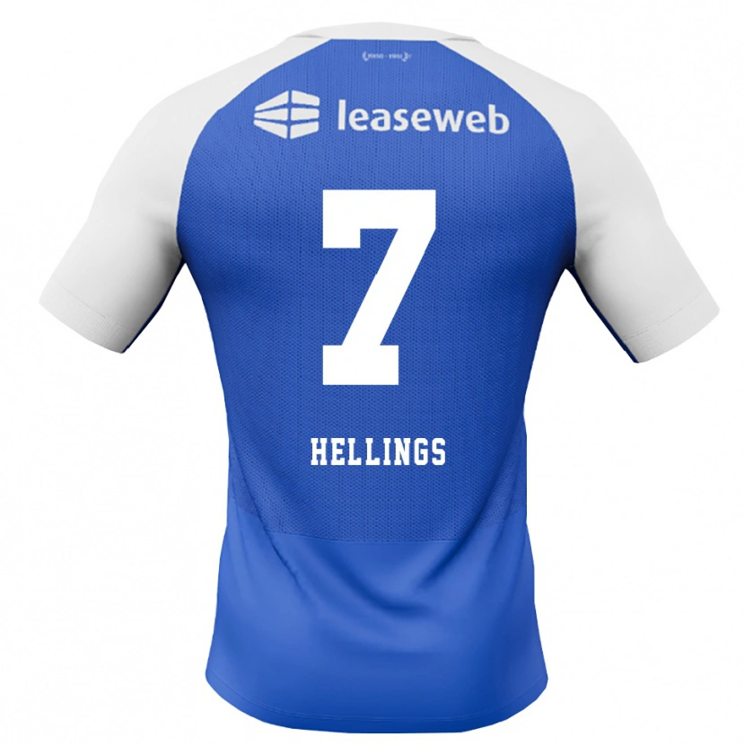 Danxen Enfant Maillot Chavarello Hellings #7 Dodgerblue Rouge Blanc Tenues Extérieur 2026/27 T-Shirt