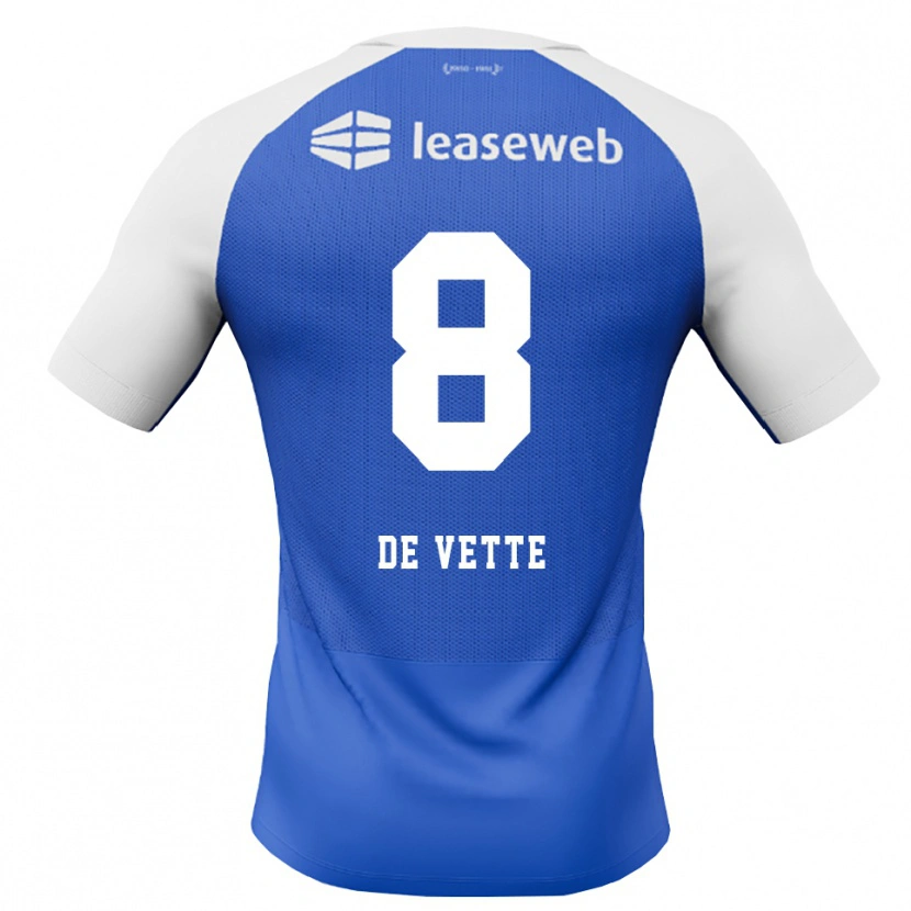 Danxen Enfant Maillot Manique De Vette #8 Dodgerblue Rouge Blanc Tenues Extérieur 2026/27 T-Shirt