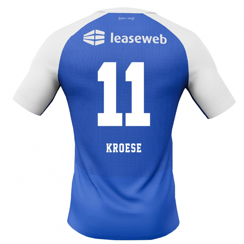 Danxen Enfant Maillot Fieke Kroese #11 Dodgerblue Rouge Blanc Tenues Extérieur 2026/27 T-Shirt