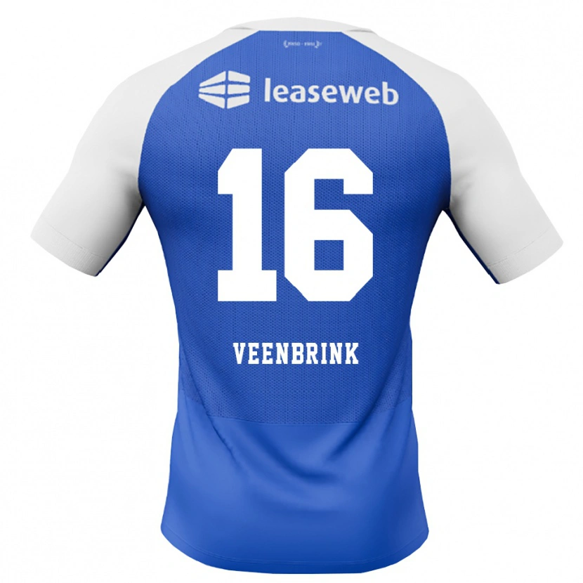 Danxen Enfant Maillot Jayden Veenbrink #16 Dodgerblue Rouge Blanc Tenues Extérieur 2026/27 T-Shirt