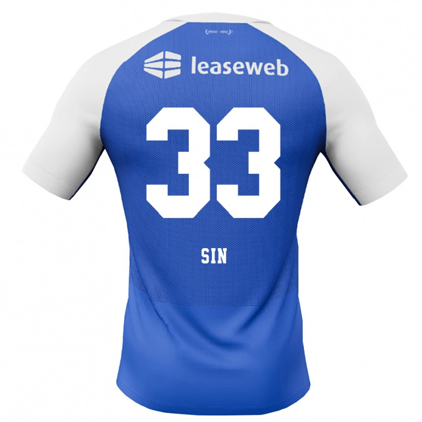 Danxen Enfant Maillot Matej Sin #33 Dodgerblue Rouge Blanc Tenues Extérieur 2026/27 T-Shirt