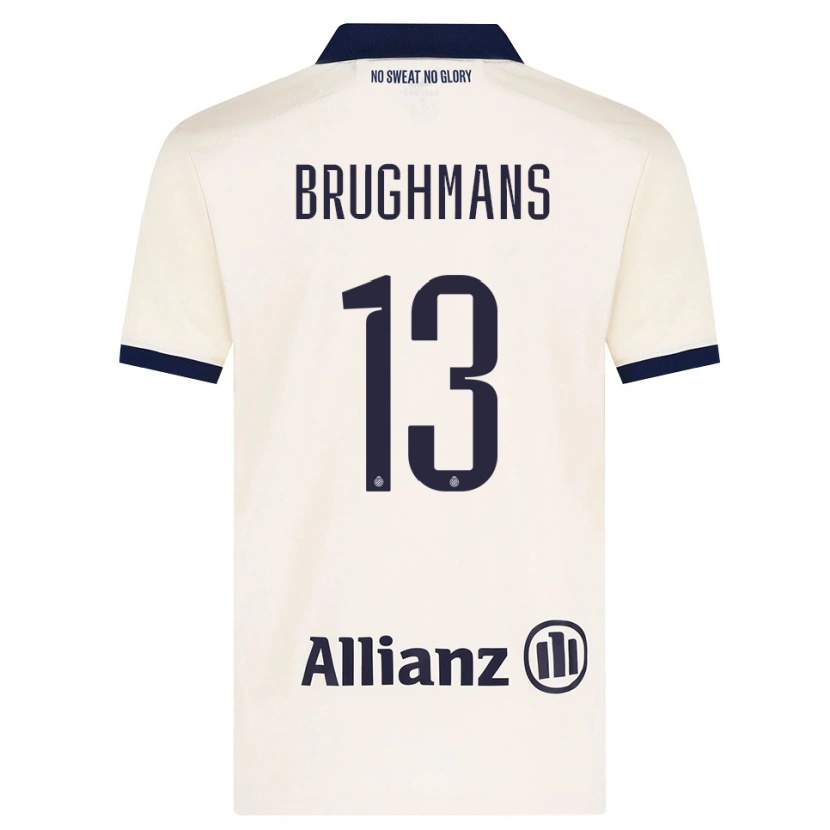 Danxen Enfant Maillot Beau Brughmans #13 Beige Noir Tenues Extérieur 2026/27 T-Shirt