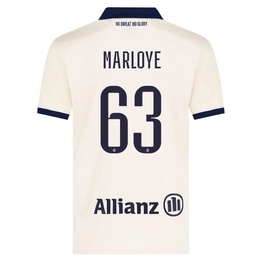 Danxen Enfant Maillot Sacha Marloye #63 Beige Noir Tenues Extérieur 2026/27 T-Shirt