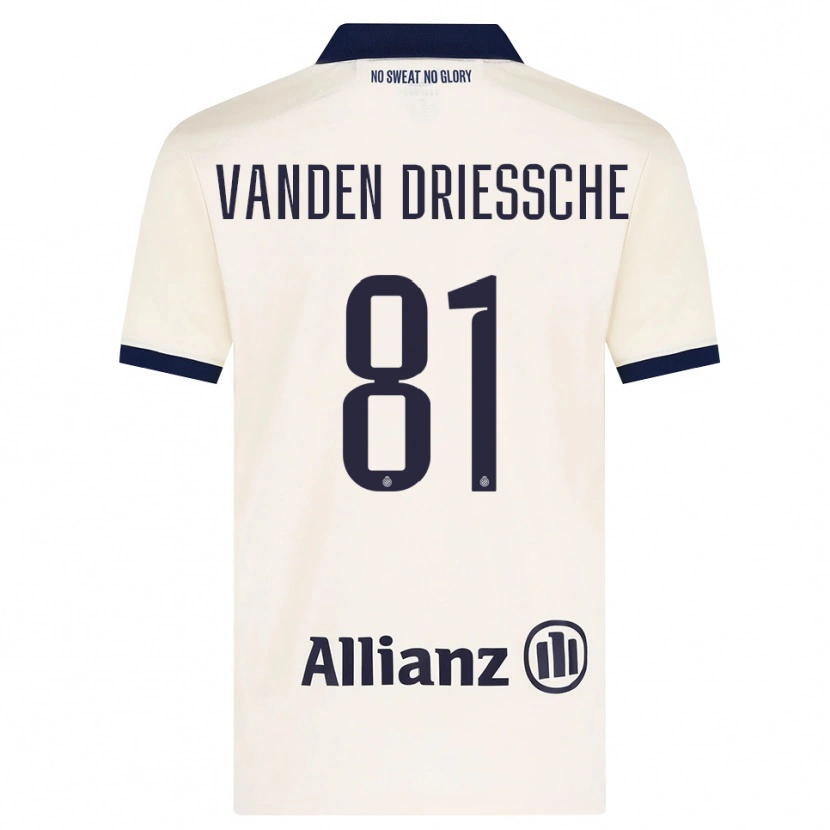 Danxen Enfant Maillot Argus Vanden Driessche #81 Beige Noir Tenues Extérieur 2026/27 T-Shirt