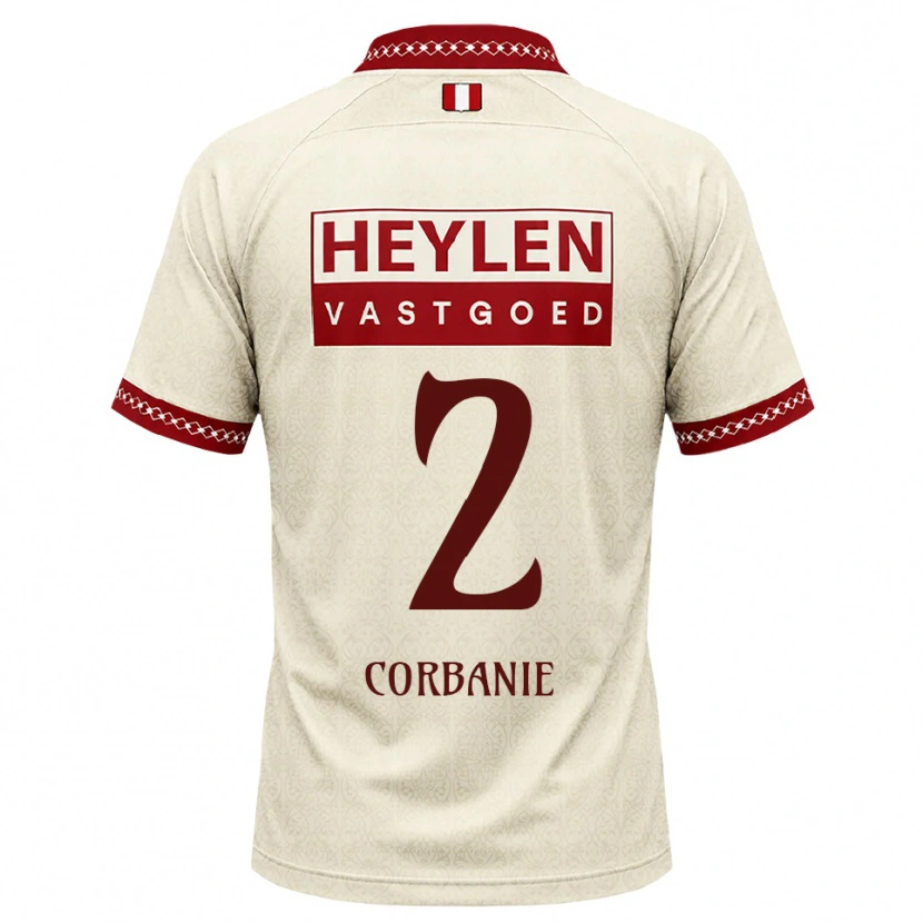 Danxen Enfant Maillot Kobe Corbanie #2 Beige Rouge Tenues Extérieur 2026/27 T-Shirt
