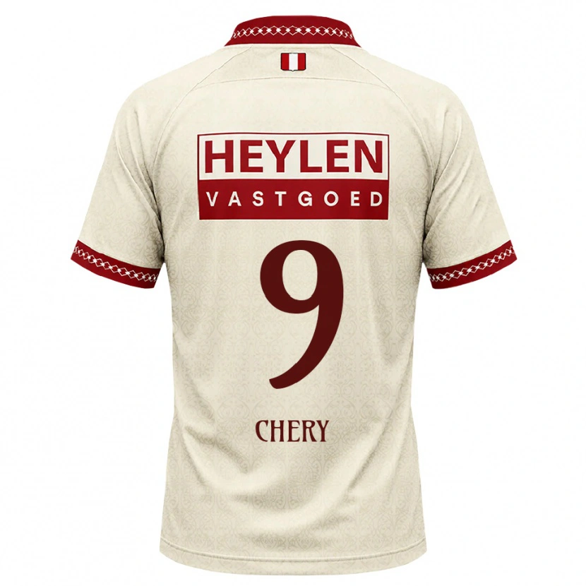 Danxen Enfant Maillot Tjaronn Chery #9 Beige Rouge Tenues Extérieur 2026/27 T-Shirt