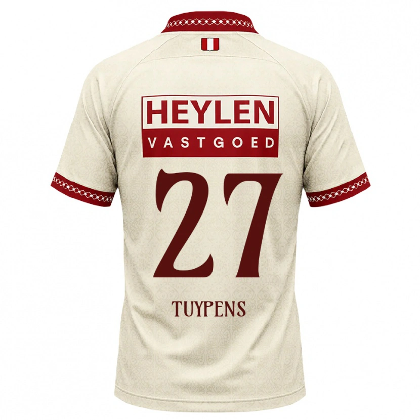Danxen Enfant Maillot Eran Tuypens #27 Beige Rouge Tenues Extérieur 2026/27 T-Shirt
