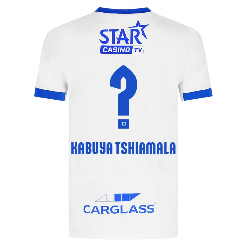 Danxen Enfant Maillot Lino Kabuya Tshiamala #0 Blanc Bleu Tenues Extérieur 2026/27 T-Shirt