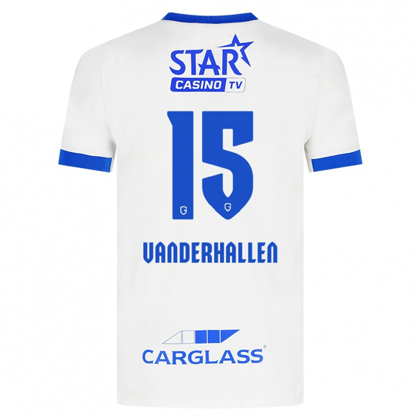 Danxen Enfant Maillot Yari Vanderhallen #15 Blanc Bleu Tenues Extérieur 2026/27 T-Shirt