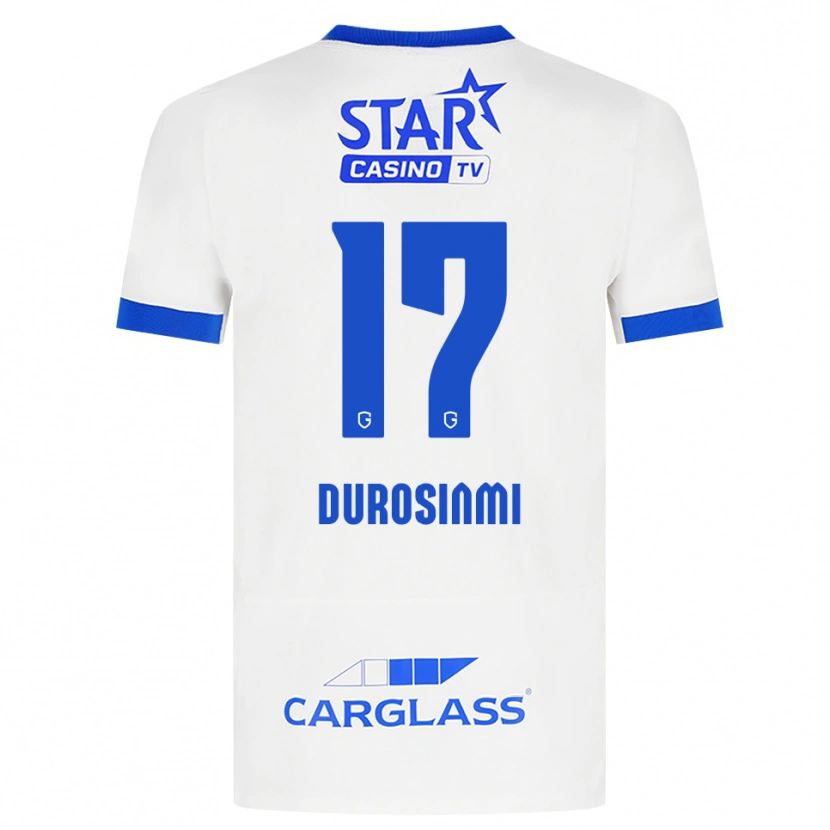 Danxen Enfant Maillot Rafiu Durosinmi #17 Blanc Bleu Tenues Extérieur 2026/27 T-Shirt