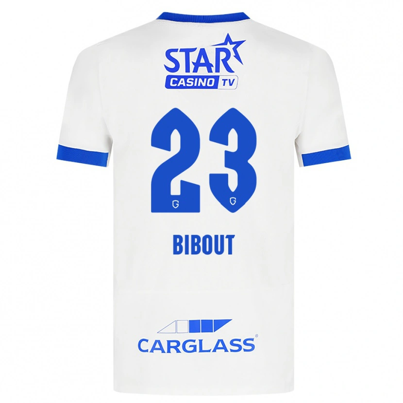 Danxen Enfant Maillot Aaron Bibout #23 Blanc Bleu Tenues Extérieur 2026/27 T-Shirt