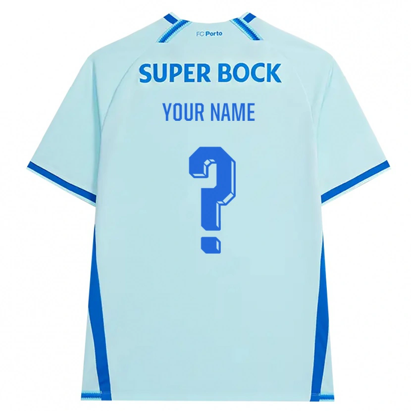 Danxen Enfant Maillot Votre Nom #0 Cyan Clair Bleu Troisieme 2026/27 T-Shirt