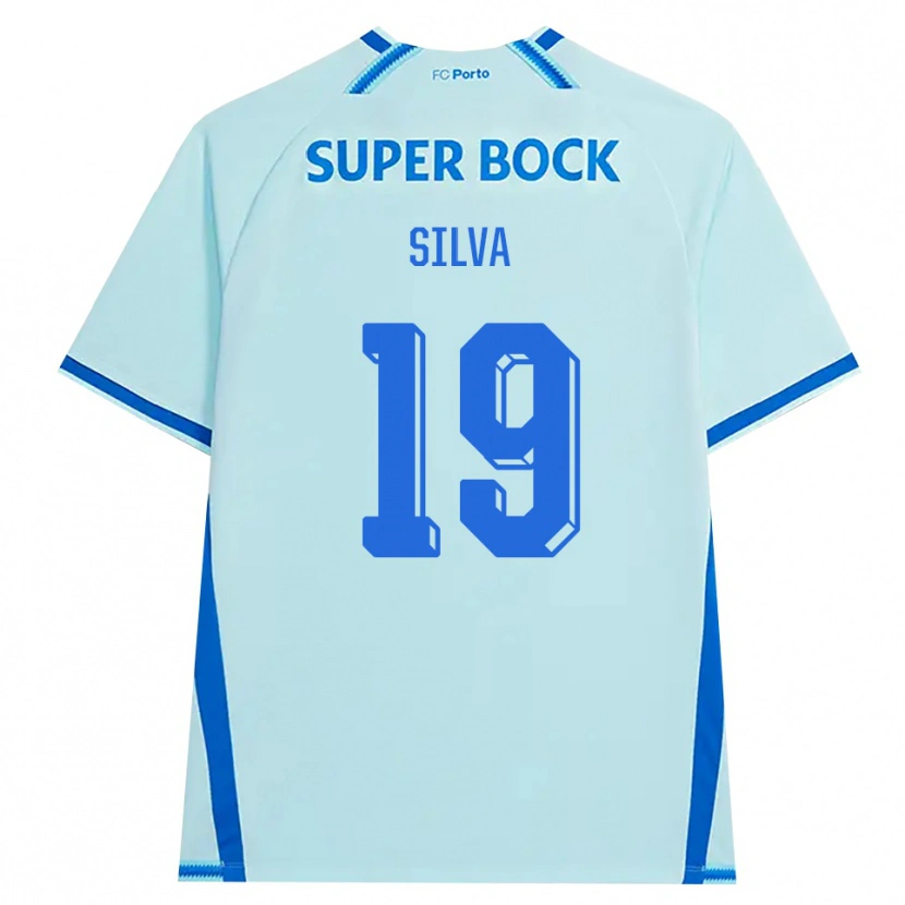 Danxen Enfant Maillot André Silva #19 Cyan Clair Bleu Troisieme 2026/27 T-Shirt