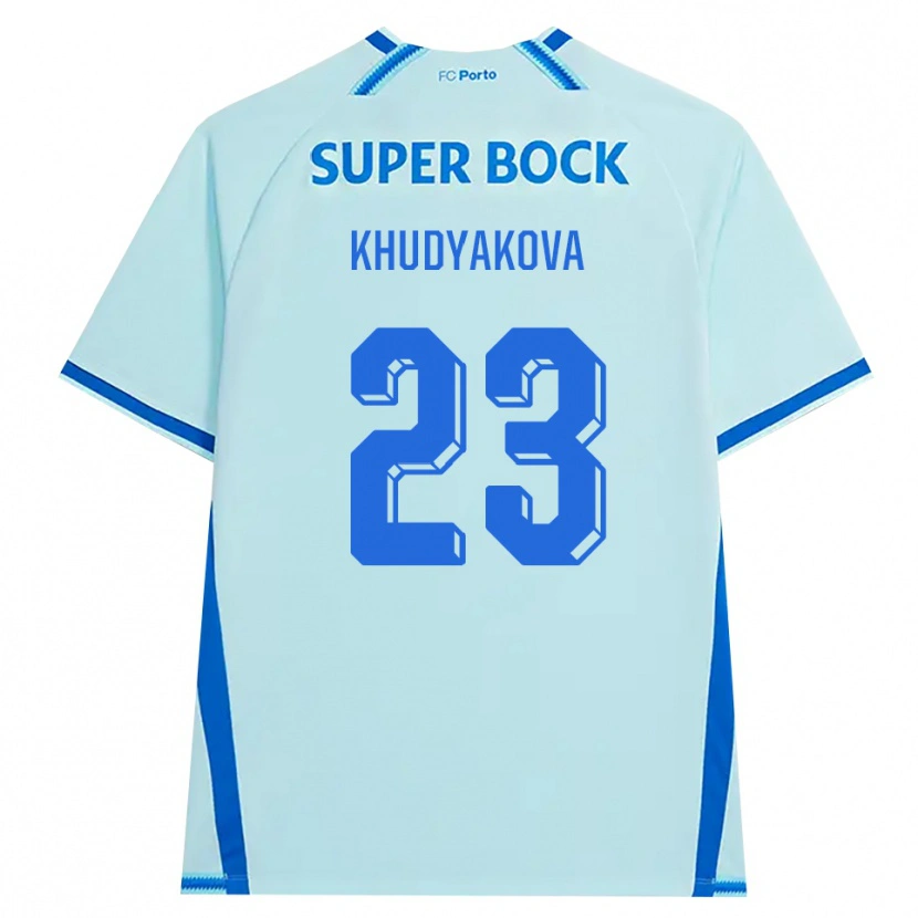 Danxen Enfant Maillot Verónica Khudyakova #23 Cyan Clair Bleu Troisieme 2026/27 T-Shirt