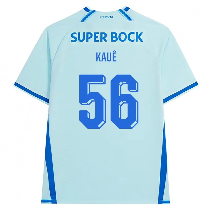Danxen Enfant Maillot Kauê Rodrigues Pessanha #56 Cyan Clair Bleu Troisieme 2026/27 T-Shirt