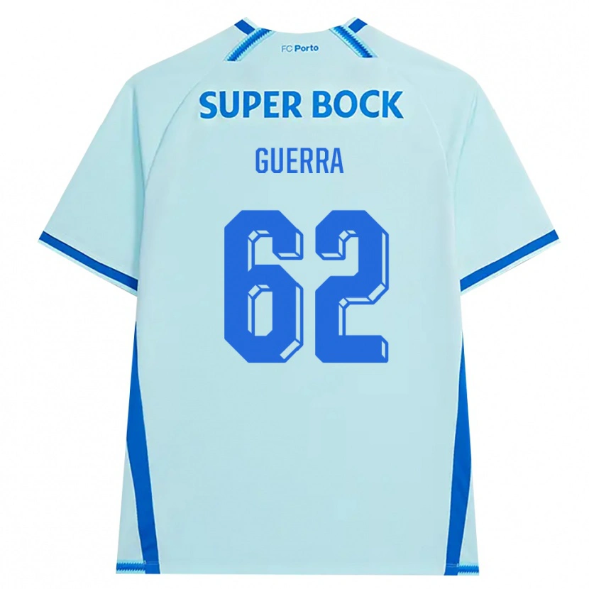 Danxen Enfant Maillot Gustavo Guerra #62 Cyan Clair Bleu Troisieme 2026/27 T-Shirt