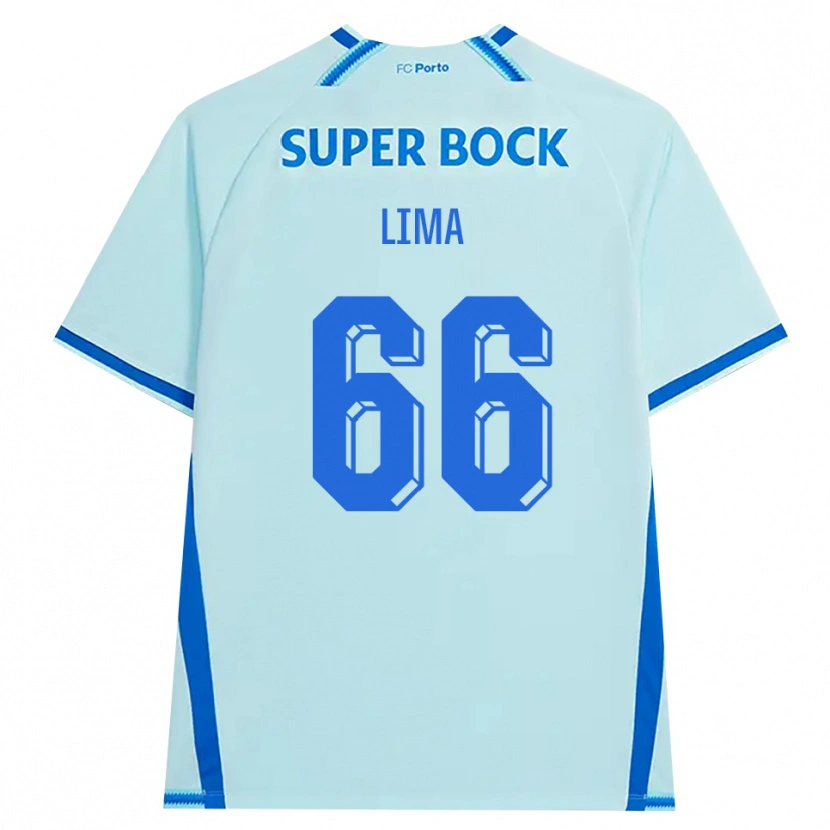 Danxen Enfant Maillot Bernardo Lima #66 Cyan Clair Bleu Troisieme 2026/27 T-Shirt