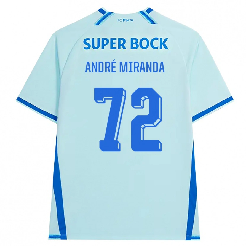 Danxen Enfant Maillot André Miranda #72 Cyan Clair Bleu Troisieme 2026/27 T-Shirt