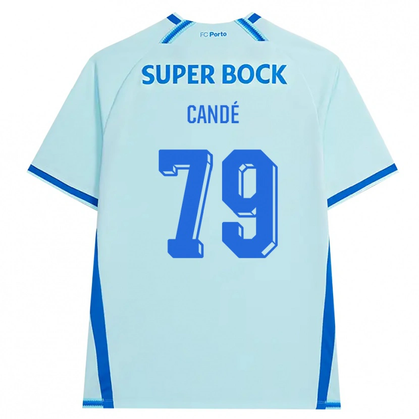 Danxen Enfant Maillot Umaro Candé #79 Cyan Clair Bleu Troisieme 2026/27 T-Shirt