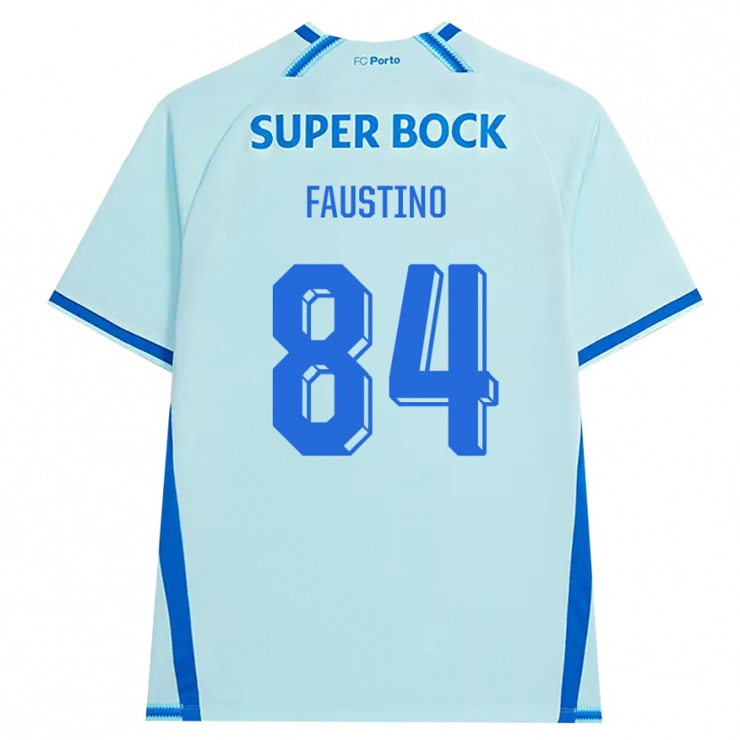 Danxen Enfant Maillot Levi Faustino #84 Cyan Clair Bleu Troisieme 2026/27 T-Shirt
