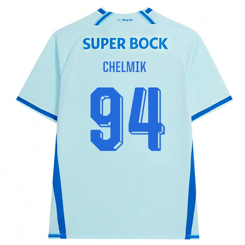 Danxen Enfant Maillot Martim Chelmik Santos Antunes #94 Cyan Clair Bleu Troisieme 2026/27 T-Shirt