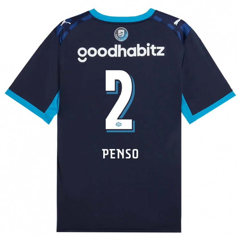 Danxen Enfant Maillot Kyano Penso #2 Dodgerblue Royalblue Troisieme 2026/27 T-Shirt