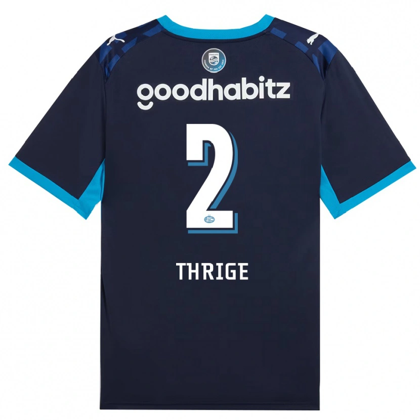 Danxen Enfant Maillot Sara Thrige #2 Dodgerblue Royalblue Troisieme 2026/27 T-Shirt
