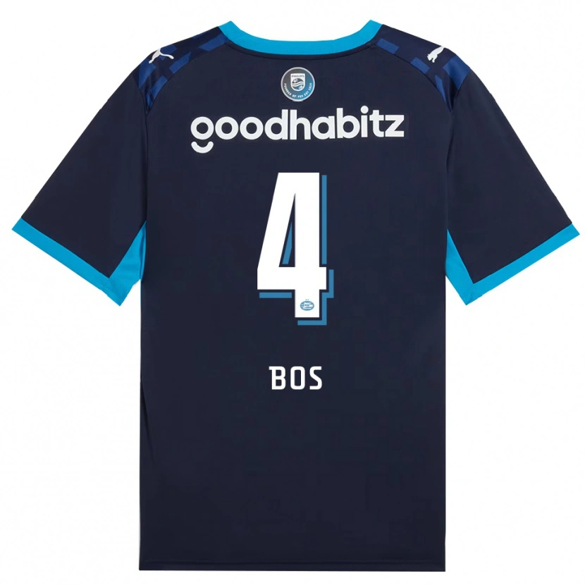 Danxen Enfant Maillot Floris Bos #4 Dodgerblue Royalblue Troisieme 2026/27 T-Shirt