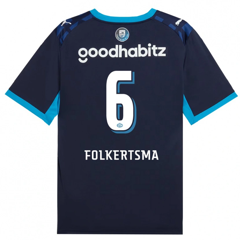 Danxen Enfant Maillot Sisca Folkertsma #6 Dodgerblue Royalblue Troisieme 2026/27 T-Shirt