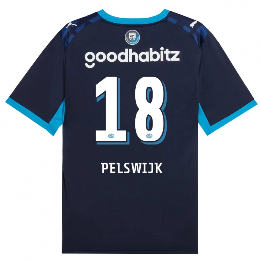 Danxen Enfant Maillot Xavinhjo Pelswijk #18 Dodgerblue Royalblue Troisieme 2026/27 T-Shirt