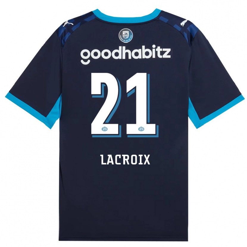 Danxen Enfant Maillot Robine Lacroix #21 Dodgerblue Royalblue Troisieme 2026/27 T-Shirt