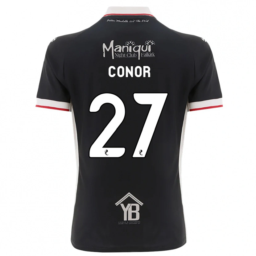 Danxen Enfant Maillot Conor Mcleod #27 Noir Blanc Rouge Tenues Domicile 2026/27 T-Shirt