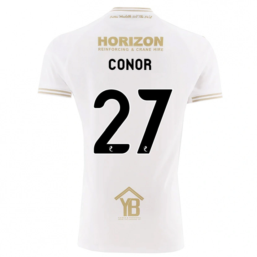 Danxen Enfant Maillot Conor Mcleod #27 Blé Blanc Tenues Extérieur 2026/27 T-Shirt