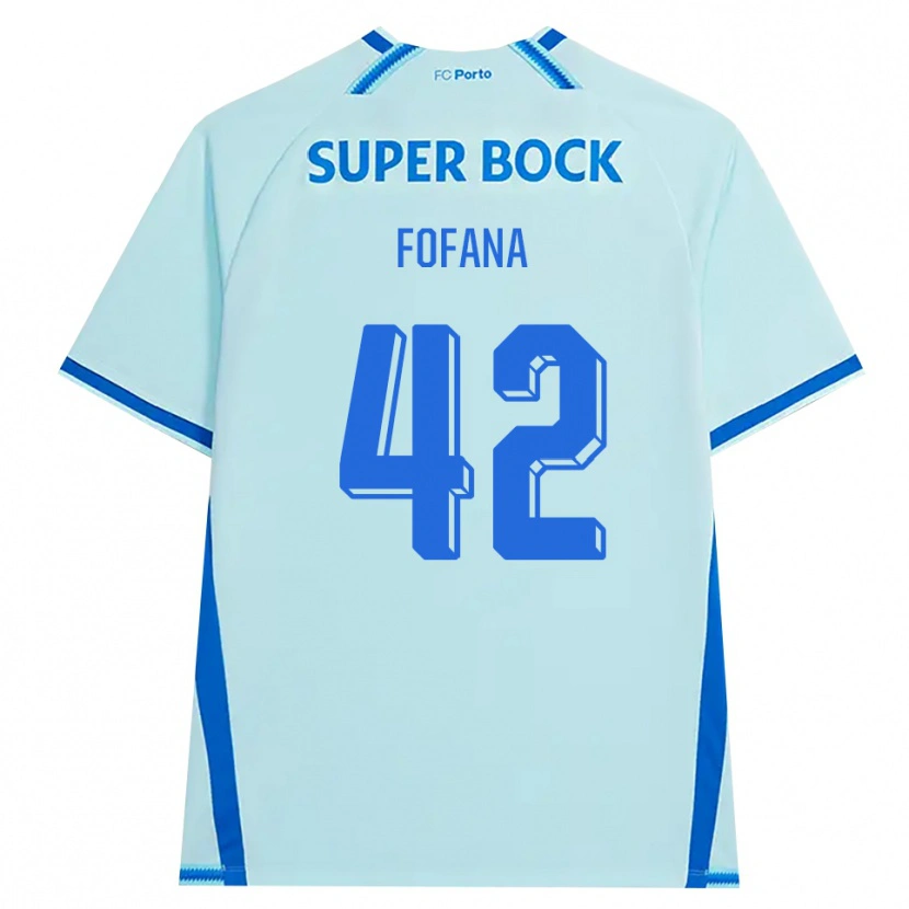 Danxen Enfant Maillot Seko Fofana #42 Cyan Clair Bleu Troisieme 2026/27 T-Shirt