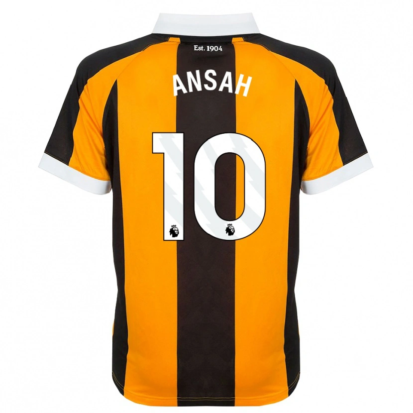 Danxen Enfant Maillot Ilyas Ansah #10 Orange Noir Blanc Tenues Domicile 2026/27 T-Shirt