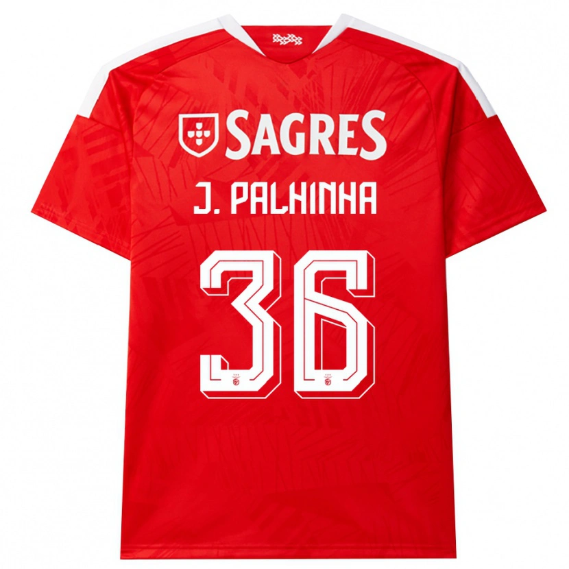 Danxen Enfant Maillot João Palhinha #36 Rouge Blanc Jaune Tenues Domicile 2026/27 T-Shirt