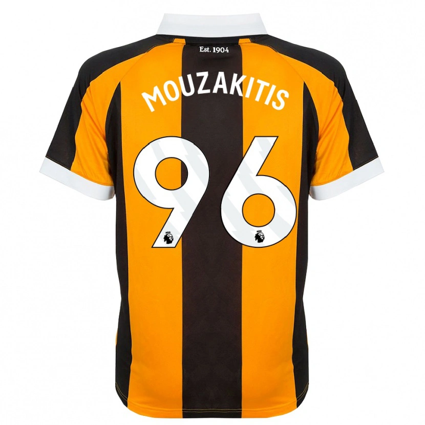 Danxen Enfant Maillot Christos Mouzakitis #96 Orange Noir Blanc Tenues Domicile 2026/27 T-Shirt
