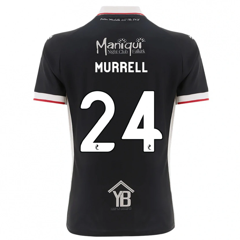 Danxen Homme Maillot Jacob Murrell #24 Noir Blanc Rouge Tenues Domicile 2026/27 T-Shirt
