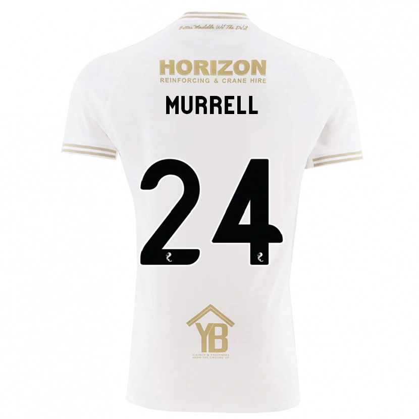 Danxen Homme Maillot Jacob Murrell #24 Blé Blanc Tenues Extérieur 2026/27 T-Shirt