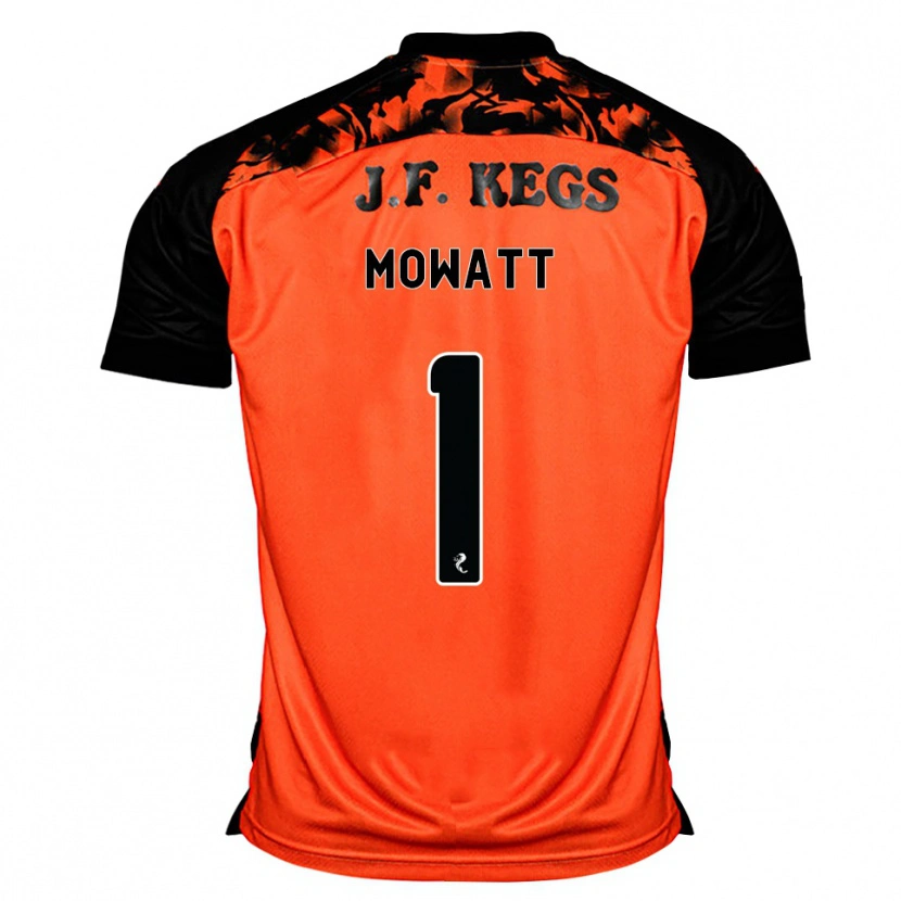 Danxen Homme Maillot Beth Mowatt #1 Orange Noir Blanc Tenues Domicile 2026/27 T-Shirt