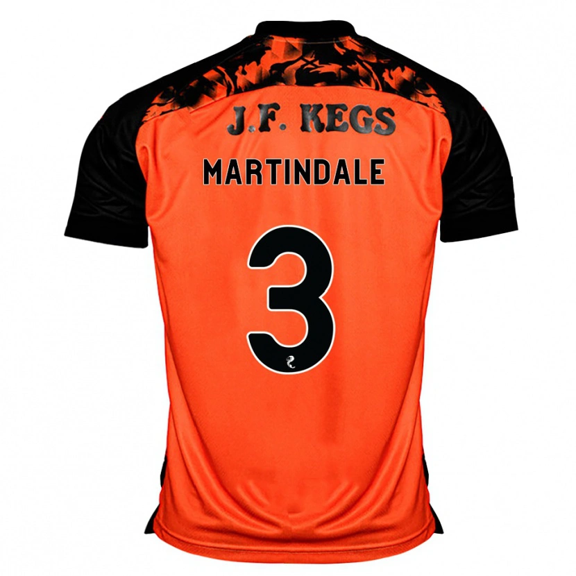 Danxen Homme Maillot Amilie Martindale #3 Orange Noir Blanc Tenues Domicile 2026/27 T-Shirt