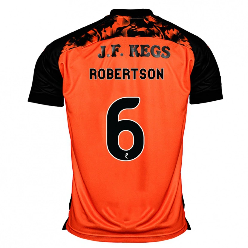 Danxen Homme Maillot Ashley Robertson #6 Orange Noir Blanc Tenues Domicile 2026/27 T-Shirt