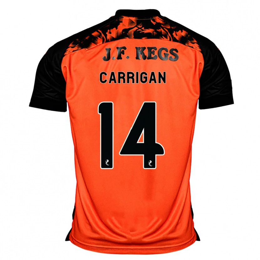 Danxen Homme Maillot Leo Carrigan #14 Orange Noir Blanc Tenues Domicile 2026/27 T-Shirt