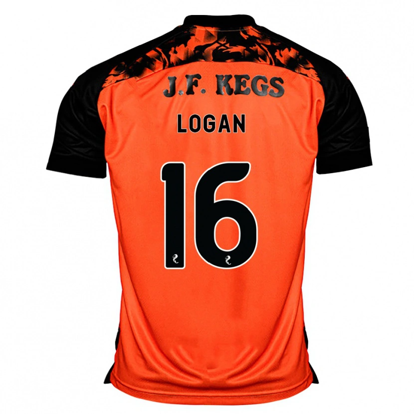 Danxen Homme Maillot Alex Logan #16 Orange Noir Blanc Tenues Domicile 2026/27 T-Shirt