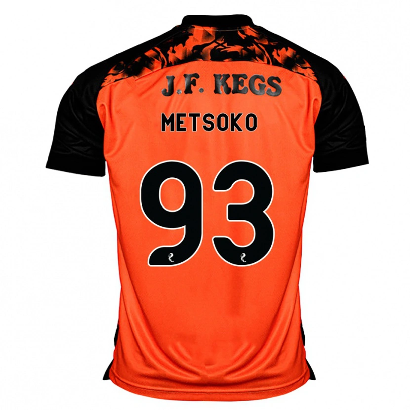 Danxen Homme Maillot Idjessi Metsoko #93 Orange Noir Blanc Tenues Domicile 2026/27 T-Shirt