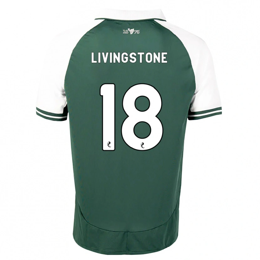 Danxen Homme Maillot Rosie Livingstone #18 Vert Marin Blanc Tenues Domicile 2026/27 T-Shirt