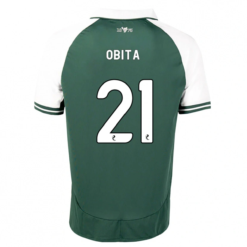 Danxen Homme Maillot Jordan Obita #21 Vert Marin Blanc Tenues Domicile 2026/27 T-Shirt