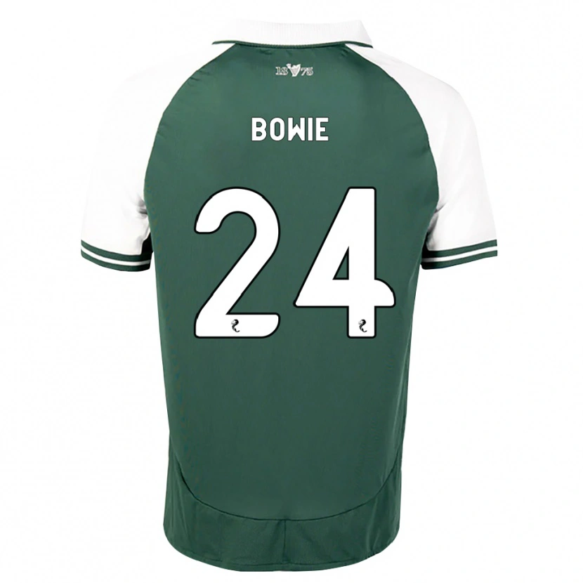 Danxen Homme Maillot Tegan Bowie #24 Vert Marin Blanc Tenues Domicile 2026/27 T-Shirt